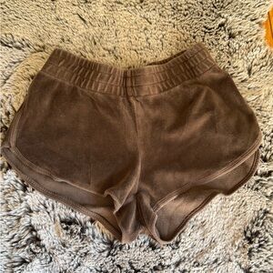Sunday Best Chocolate Brown Fleece Shorts